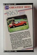 1963 20 Greatest Hits Original Artists Cassette, 1987 