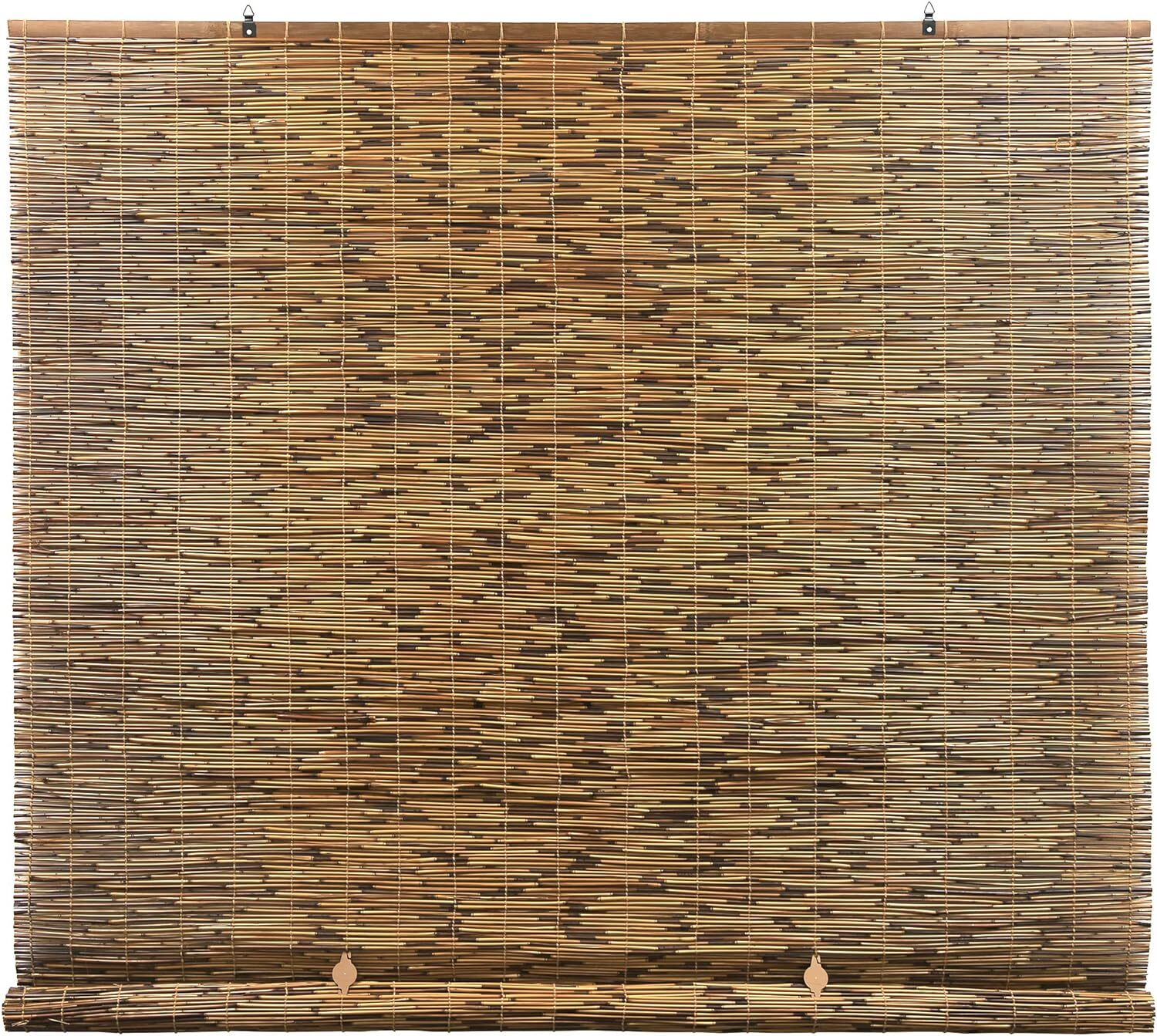 60"x72" Reed Bamboo Roll-up Shades Indoor & Outdoor Patio Cordless Window Blinds