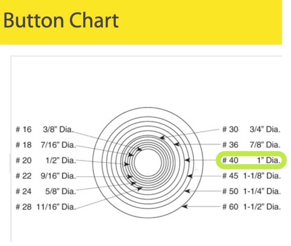 (144) Osborne WWE4044-1 Button Wire Eye-Style #44, Size 40: 1" dia (78140) - Image 4 of 4