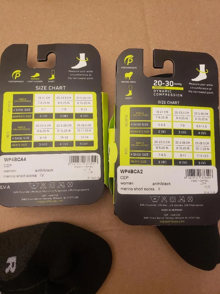 CEP — женские компрессионные короткие динамические носки из мериноса 20–30 мм рт. ст. размер на выбор - Изображение 3 из 3