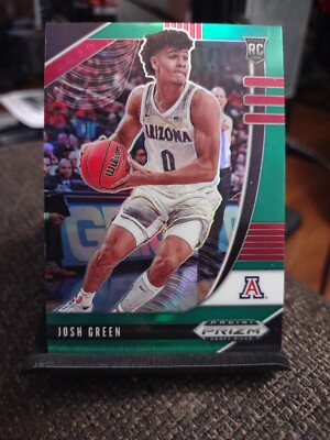 JOSH GREEN PRIZM GREEN ROOKIE CARD ARIZONA RC MAVERICKS 2020 PANINI ...