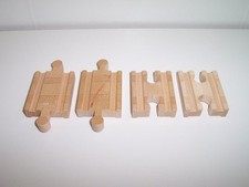 Learning Curve Thomas Wooden Train Traction Track 2 Male  2 Female Adapter Lot