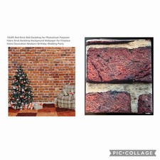 10x8ft Red Brick Wall Backdrop for Photoshoot