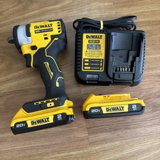Dewalt 20V DCF911 1/2" Drive Impact Wrench With 2 Batteries And Charger 2025
