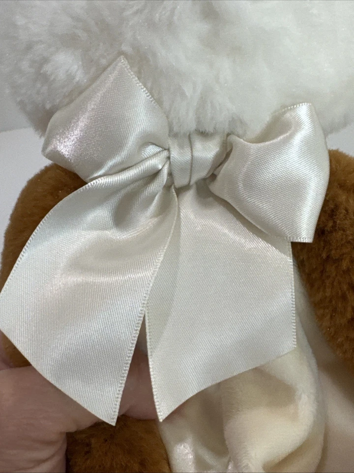 Bearington Baby Collection Peluche Zorro Lovey Manta de Seguridad Crema Satinado 16” Leer Foto 4 de 4