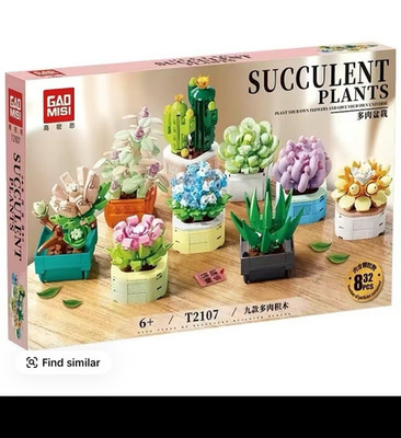 Tycole Succulent Plants Botanical Building Blocks Set 832PCS 6+