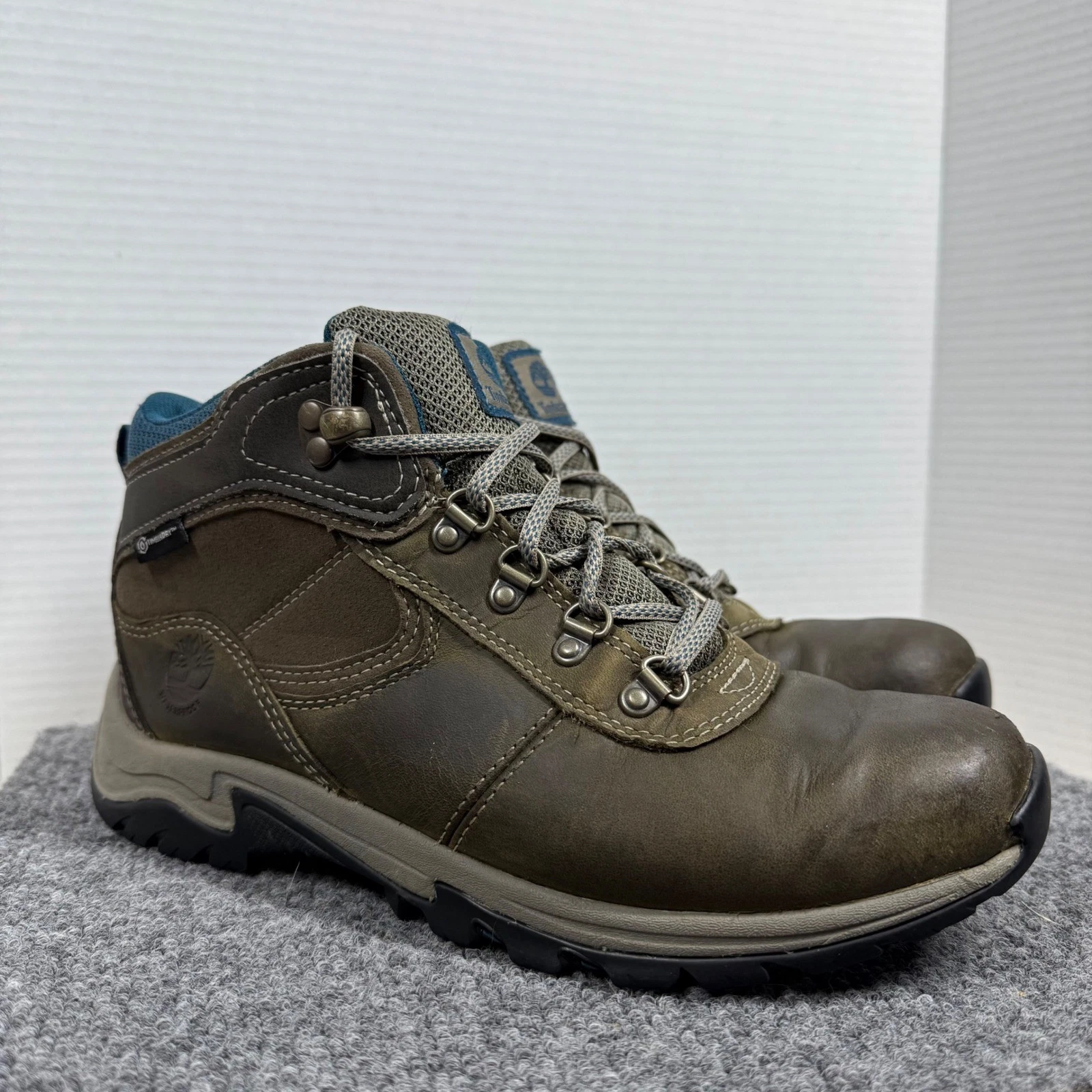 Timberland Mt Maddsen Mid Waterproof Hiking Boots Brown Leather Womens 7.5 A1NRW