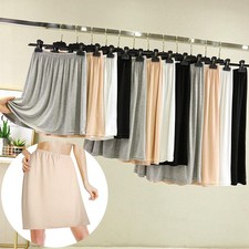 Safety Skirt Mini Skirt Underskirt Satin Half Slip Women Petticoat UnderDress