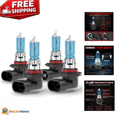 All-in-One 4-Pack Halogen Headlight Bulbs for Chevy Suburban & Tahoe 01-06