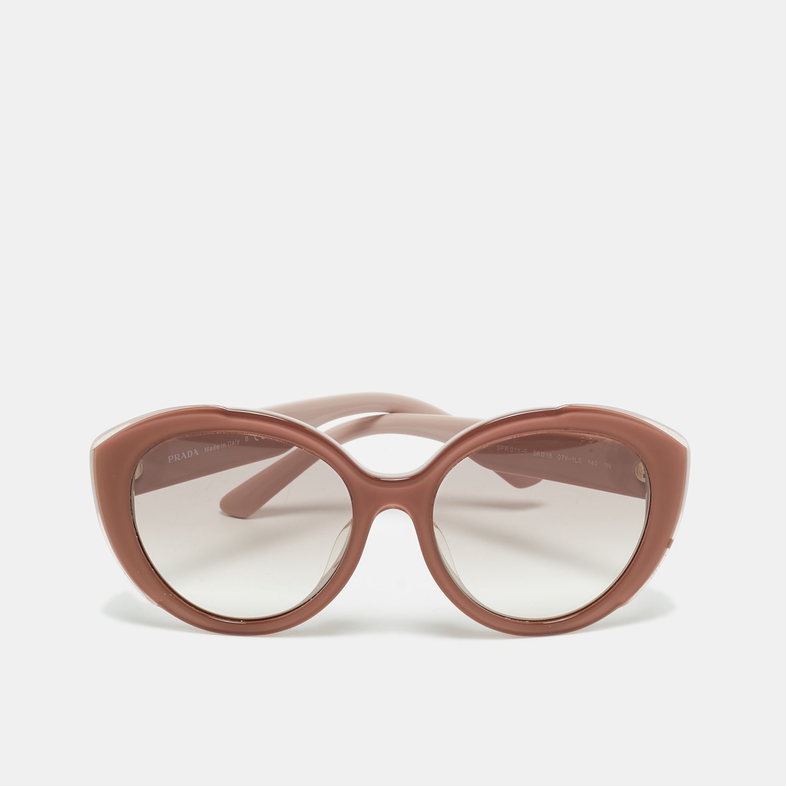 Prada Mauve/Light Grey Gradient SPR 01Y-F Oversized Sunglasses