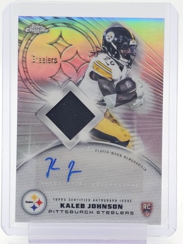 2025 Topps Chrome Kaleb Johnson Rookie Patch Autographs (RAW)