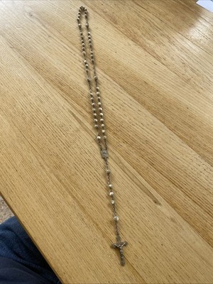 Alter Rosenkranz Perlmuttperlen 19.Jh.