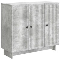 Sideboard Kommode Betongrau 89X34,5X80 Cm Holzwerkstoff Wohnzimmer