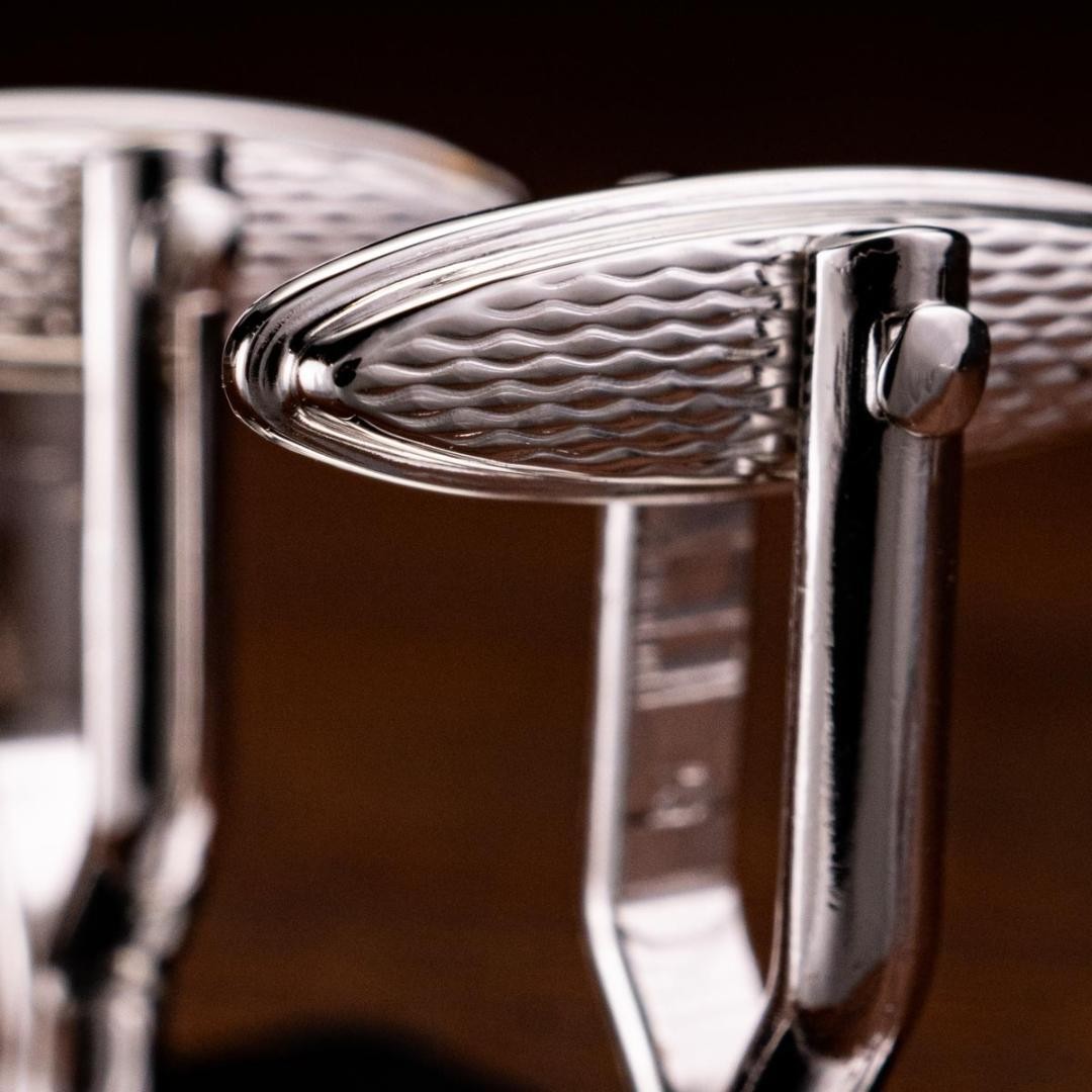 Dunhill Cufflinks No case Rectangular Shape Strip… - image 7