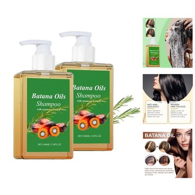 Luxury 100% Batana & Rosemary Oil Shampoo - Nourishing for All Hair Types (2pcs)