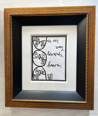 David (LEBO) LeBatard Framed 8.5X11 Signed Original Art On Our Way Toward Heaven