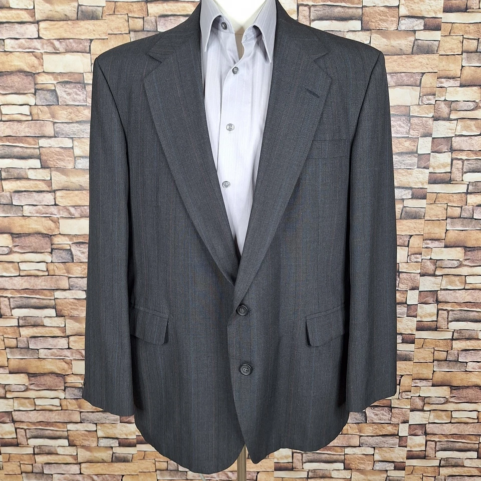 Traje Haggar Imperial 2 Piezas Hombre 46R 40X31 Gris Multicolor Rayas Foto 3 de 4