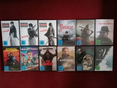 DVD KONVOLUT KENSHIN TRILOGY BULLET TRAIN 11 REBELS THE BOUNCER KANDAHAR  ......