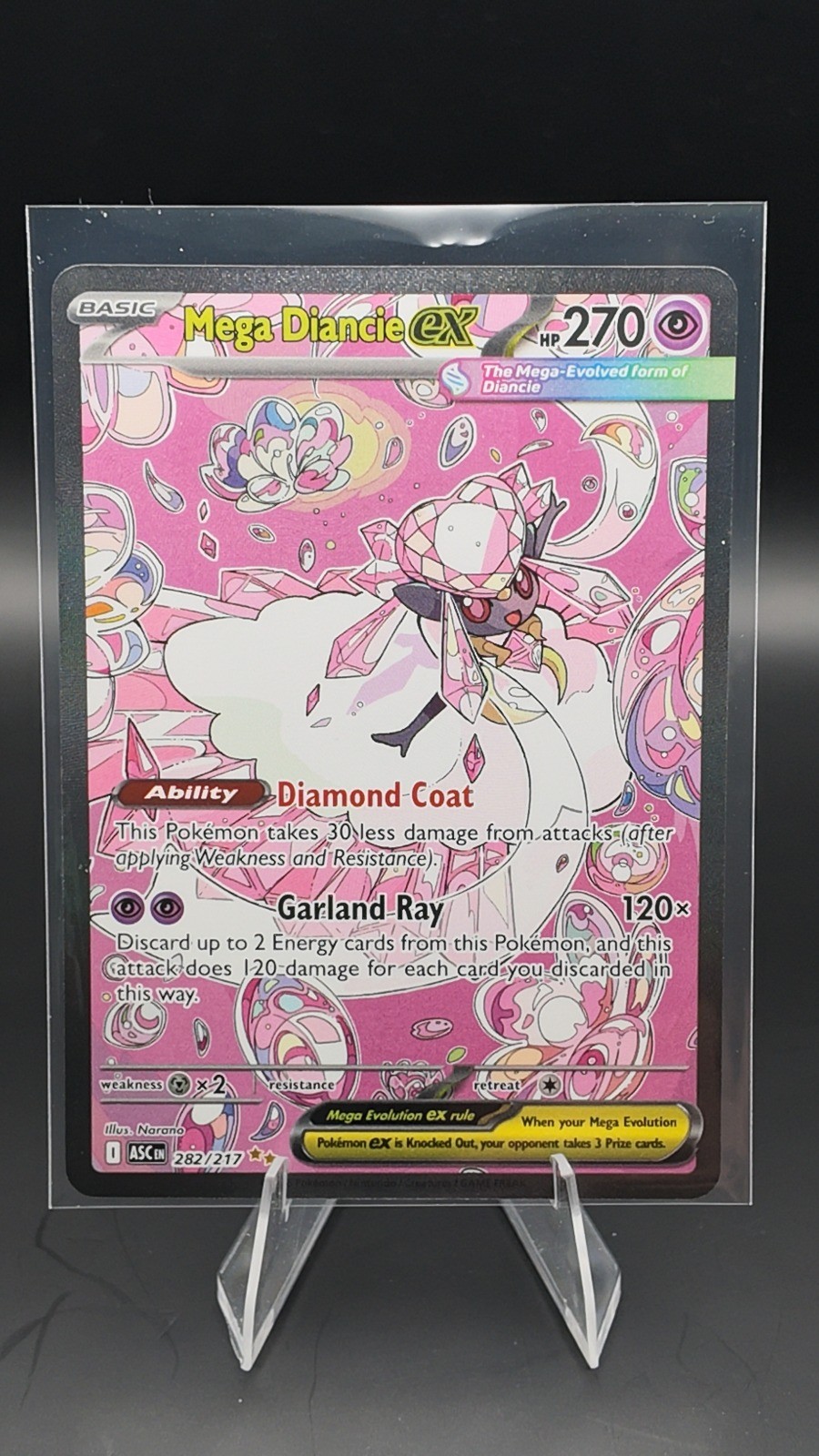 Mega Diancie ex Holo Special Illustration Rare ME: Ascended Heroes 282/217 NM