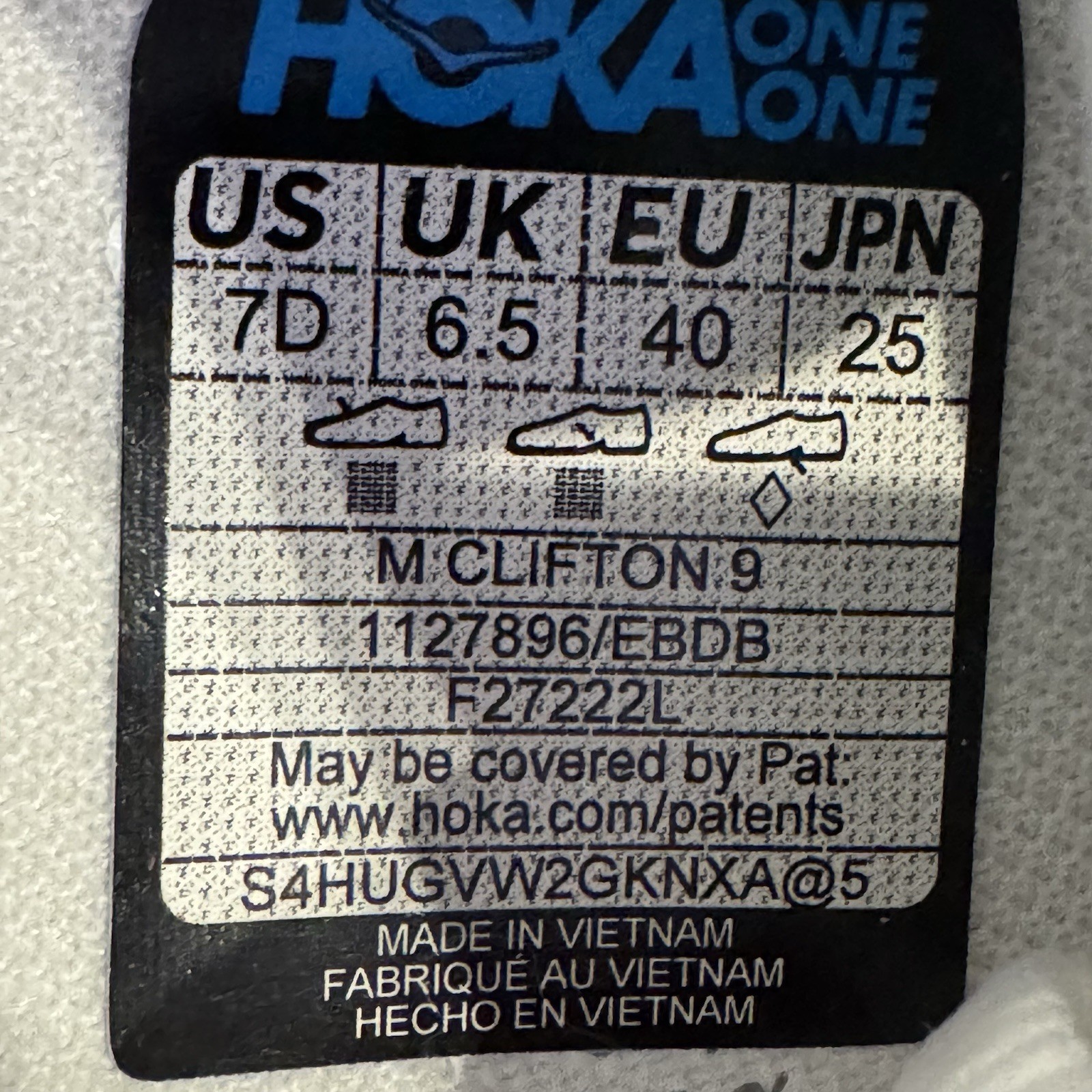 Hoka One Clifton 9 Mens 7 D Shoes Triple White Running Sneaker 1127895 WWH NEW thumbnail 15