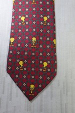 Looney Tunes Warner Bros Cravate En Soie Vintage Tweedy
