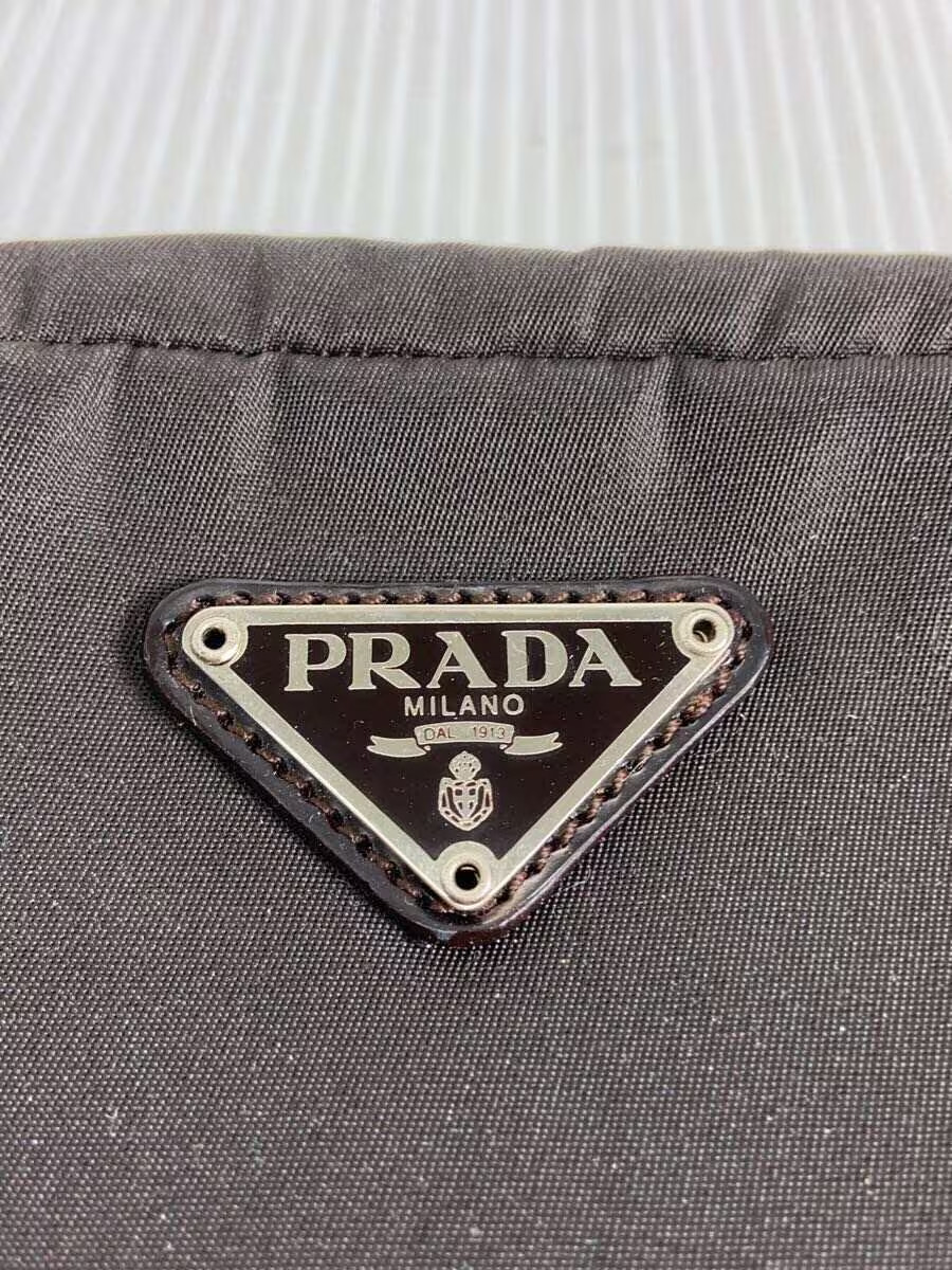PRADA Pouch Nylon Brown Solid MV21 Authentic Rare… - image 5