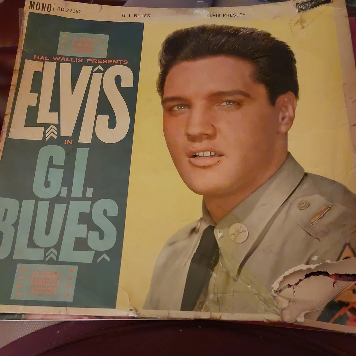 Elvis Presley G.I. Blues UK(英)盤 LP Mono Elvis Presley - G.I. Blues - 1960 - Mono Long-Play 1S/1S FIRST