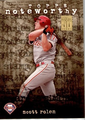 2001 Topps - Noteworthy Scott Rolen #TN21 Philadelphia Phillies