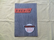 PEUGEOT Cyclomoteur BB 3 vitesses - notice de démontage - 1961