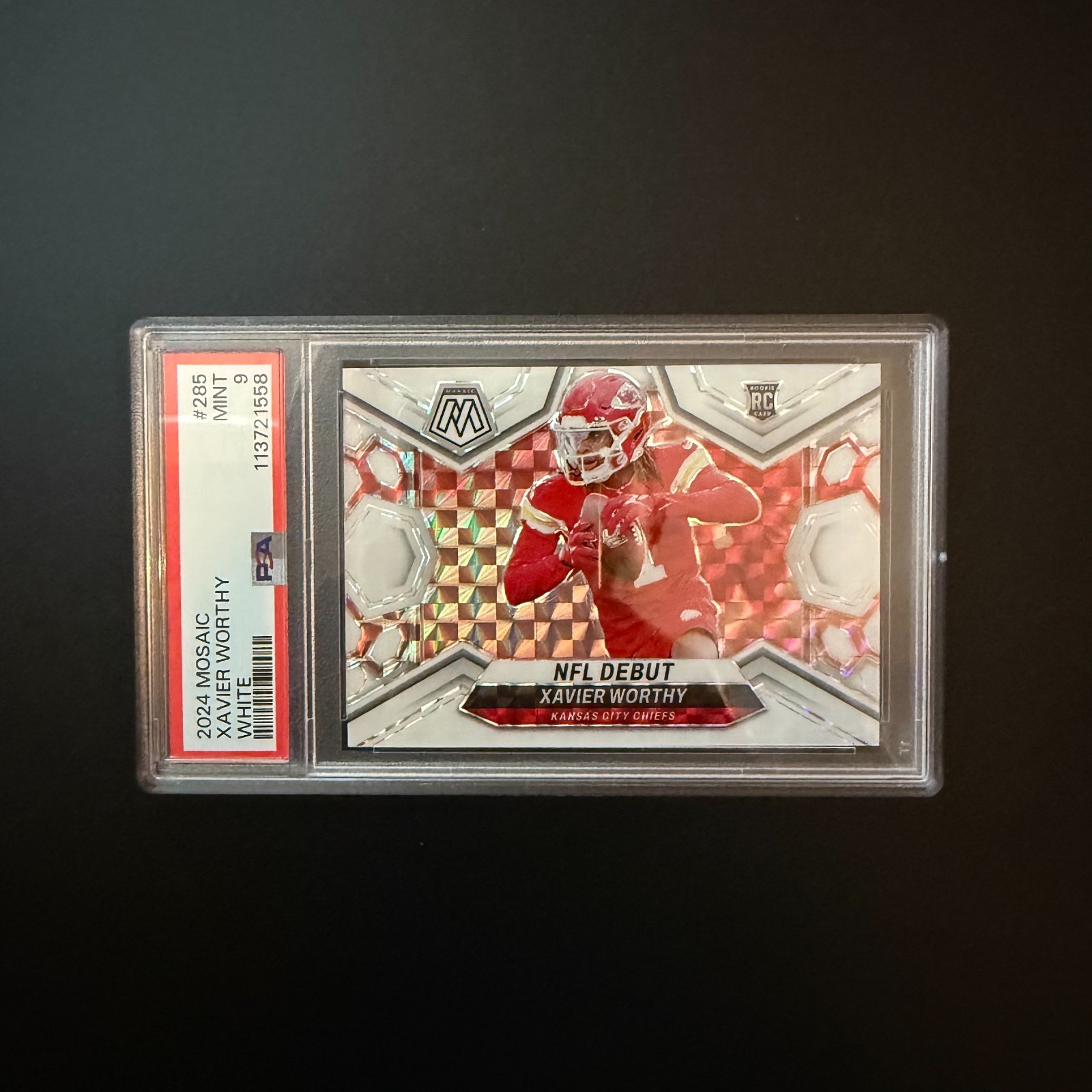 2024 Panini Mosaic - Xavier Worthy #285 White /25 (RC) MINT