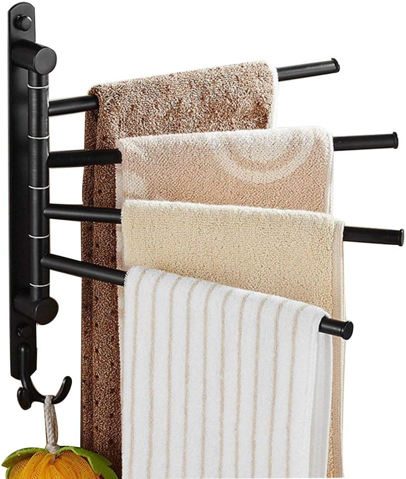 Bars For Bathroom Wall Mounted Swivel Towel Rack Holder