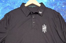 Extracurricular Iron Heads GC Polo Shirt LIV Golf Mens Large Black Kevin Na