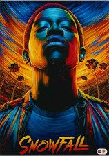 DAMSON IDRIS SIGNED SNOWFALL 16x12 PHOTO (ACG CERT AG16543)