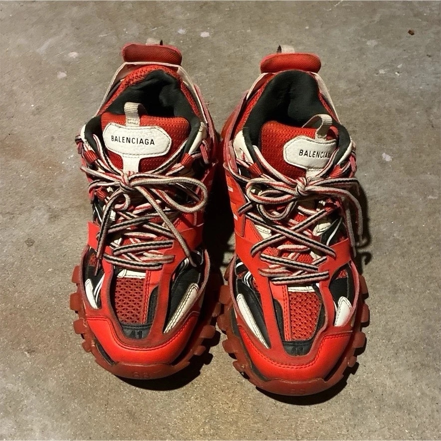 超美品 バチイケ 幻の BALENCIAGA TRACK SNEAKER 42 Balenciaga Track Sneaker Red Black for sale | eBay