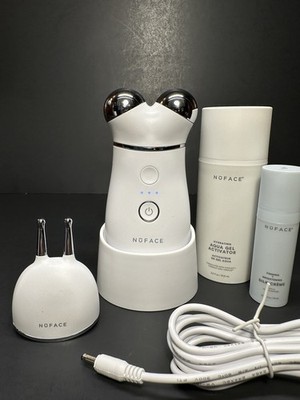NuFace Trinity + Microcurrent Facial Toning W/ Lip & Eye Attachment, New  Gel