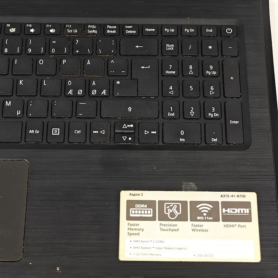 Acer Aspire A315-41-R7SB 15.6 " Laptop - Runderneuert, Nein Ladegerät - Bild 4 von 4