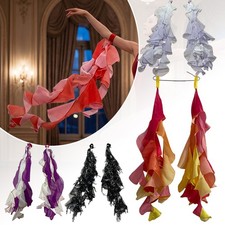 1pair 75cm Elegant Flowing Sleeve Wrist Ribbons Dance Stage Performance Decor.