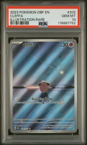 Pokemon Cleffa Obf En-obsidian Flames 202/197 Illustration Rare PSA 10