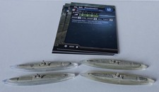 1x Hr. Ms. Zvaardvisch Axis  Allies War at Sea Miniatures 8/60 Task Force