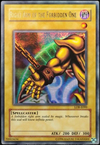 Yu-Gi-Oh! Right Arm Of The Forbidden One LOB-E099 Ultra Rare [LP] | EN 2002