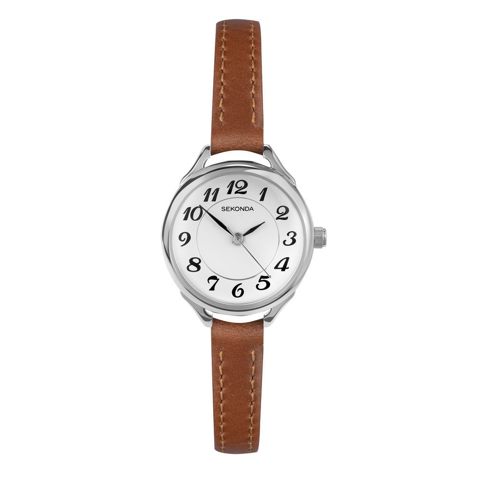 Sekonda  40479 Watch Ladies Tan Leather Strap Easy Read Dial