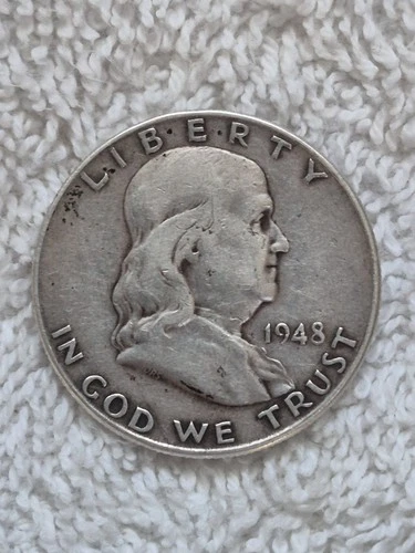 1948 Franklin Half Dollar AU 90% Silver