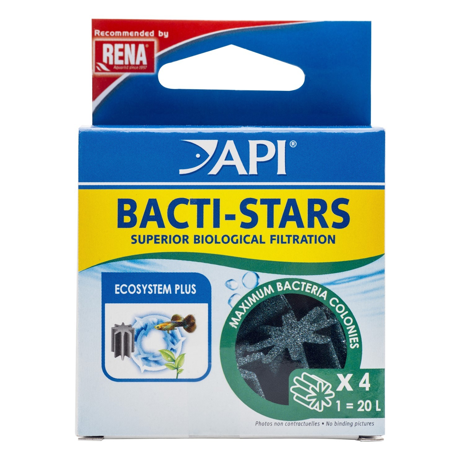 API Bacti-Stars Filtration Media Pack of 4 | Aquarium & Fish Supplies