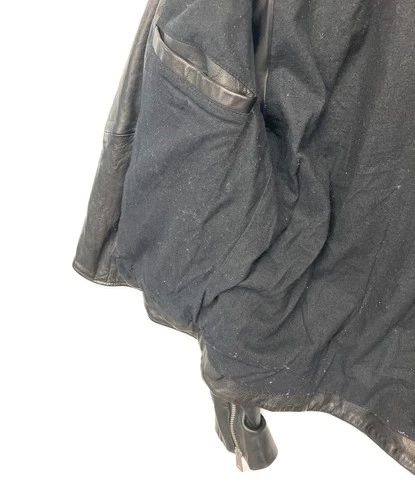 ALL SAINTS Double Riders Leather Jacket Men's Size S Black image 9
