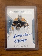 2018-19 SP Authentic Dan Vladar Future Watch Auto Inscribed /50 Rookie