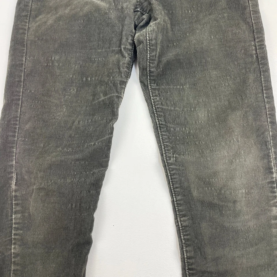 Pantalón gris pana súper ajustado Levi's 710 para mujer W25 L30 UK 6 Foto 3 de 4