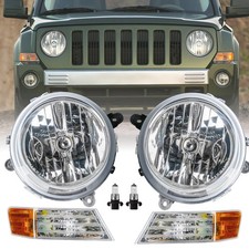 For 2007-2017 Jeep Patriot Headlights Corner Lamp Lr Factory Style Wbulbs