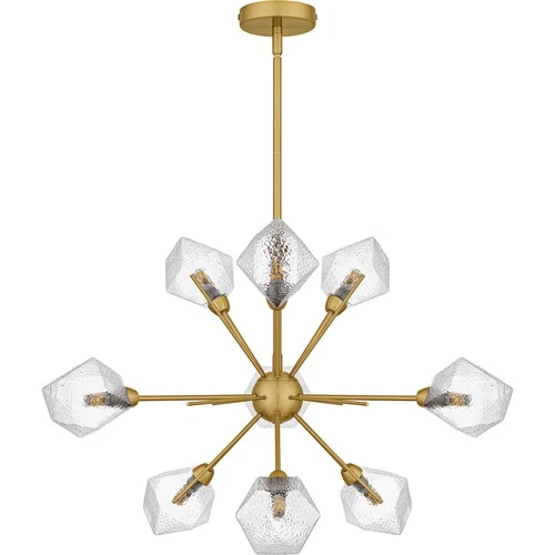 Brushed Gold  Chandelier from the Salvador Collection - Picture 2 of 6