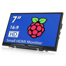 7" HDMI Monitor 800x480 for Raspberry Pi 5/4/3 - Plug  Play Mini Display