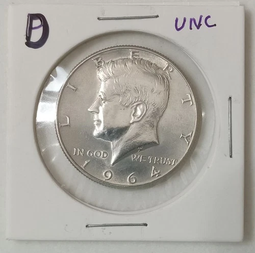 1964 D KENNEDY HALF DOLLAR - 90% Silver